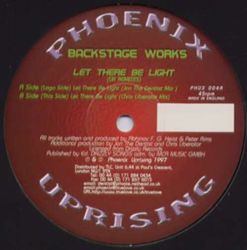 Cover Backstage Works - Let There Be Light (UK Remixes) (12) Schallplatten Ankauf