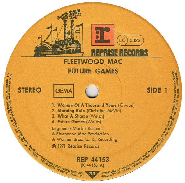 Cover Fleetwood Mac - Future Games (LP, Album, RE) Schallplatten Ankauf