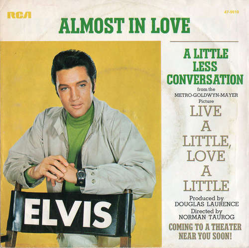 Cover Elvis Presley - Almost In Love / A Little Less Conversation (7, Single) Schallplatten Ankauf