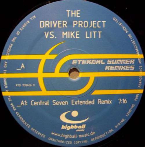 Cover The Driver Project vs. Mike Litt - Eternal Summer (Remixes) (12) Schallplatten Ankauf