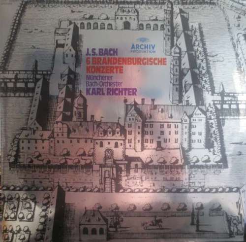 Cover J.S.Bach*, Münchener Bach-Orchester, Karl Richter - 6 Brandenburgische Konzerte (2xLP, RE, Gat) Schallplatten Ankauf