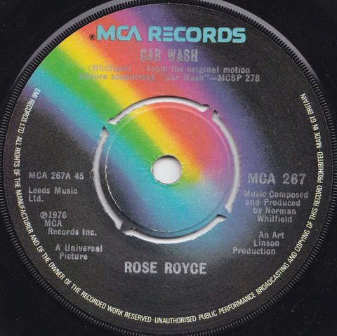Cover Rose Royce - Car Wash (7, Single, Pus) Schallplatten Ankauf