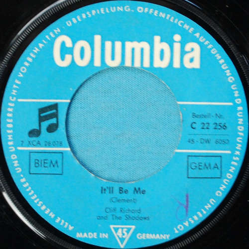 Cover Cliff Richard And The Shadows* - It'll Be Me / Since I Lost You (7, Single) Schallplatten Ankauf