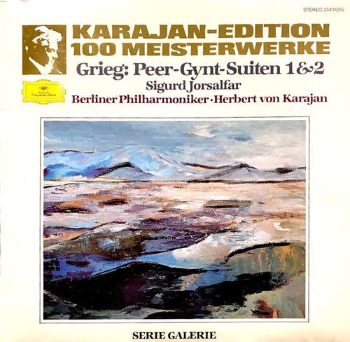 Cover Berliner Philharmoniker, Herbert Von Karajan - Karajan-Edition - 100 Meisterwerke - Grieg: Peer-Gynt-Suiten 1&2 · Sigurd Jorsalfar (LP, Album, RE) Schallplatten Ankauf