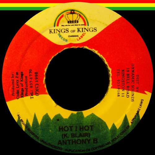 Cover Anthony B - Hot ! Hot (7) Schallplatten Ankauf