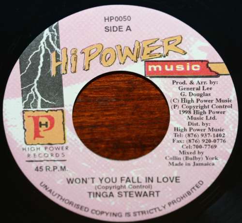 Cover Tinga Stewart - Won't You Fall In Love (7) Schallplatten Ankauf