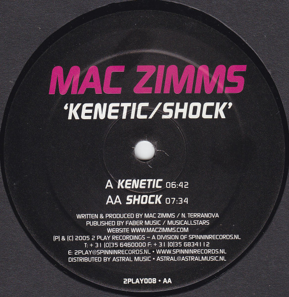 Bild Mac Zimms - Kenetic / Shock (12) Schallplatten Ankauf