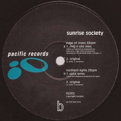 Cover Sunrise Society - Edge Of Chaos / Northern Lights (12) Schallplatten Ankauf