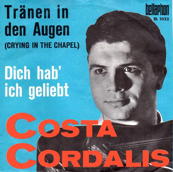 Cover Costa Cordalis - Tränen In Den Augen (Crying In The Chapel) (7, Single) Schallplatten Ankauf