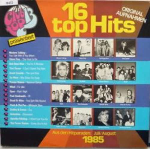 Cover Various - 16 Top Hits - Juli/August 1985 (LP, Comp) Schallplatten Ankauf