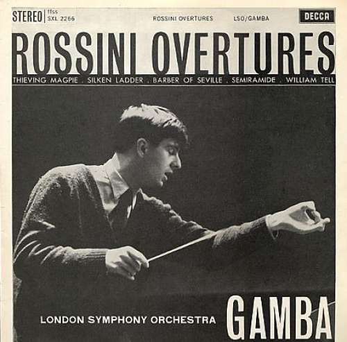 Cover Rossini* - The London Symphony Orchestra / Pierino Gamba - Rossini Overtures (LP, 2nd) Schallplatten Ankauf