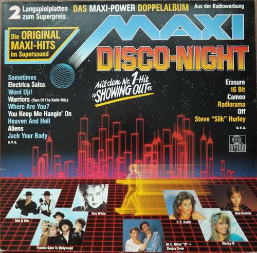 Cover Various - Maxi Disco Night (2xLP, Comp) Schallplatten Ankauf