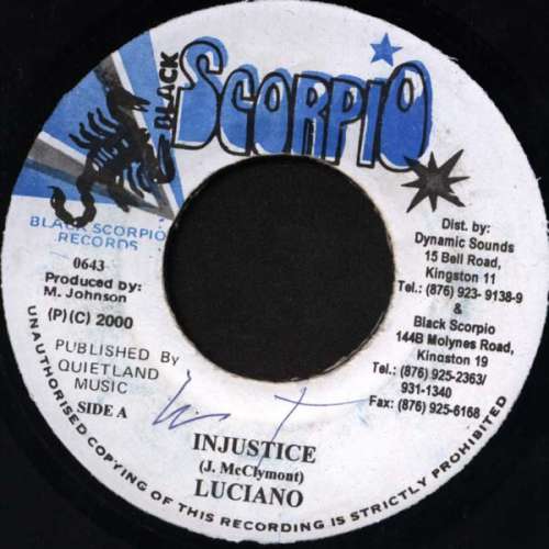 Cover Luciano (2) - Injustice (7) Schallplatten Ankauf