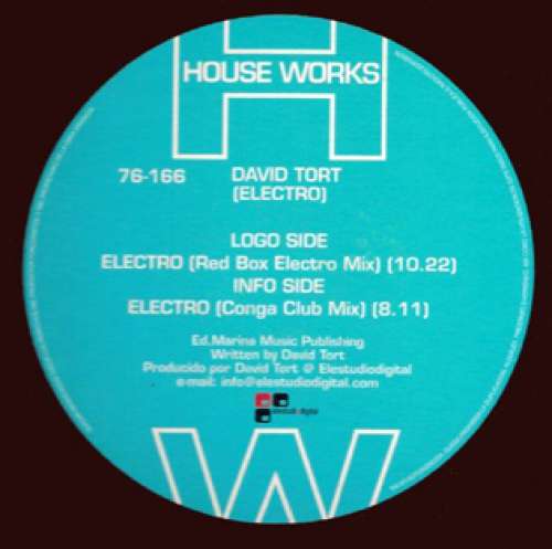 Cover David Tort - Electro (12) Schallplatten Ankauf