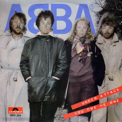 Cover ABBA - Under Attack / You Owe Me One (7, Single) Schallplatten Ankauf