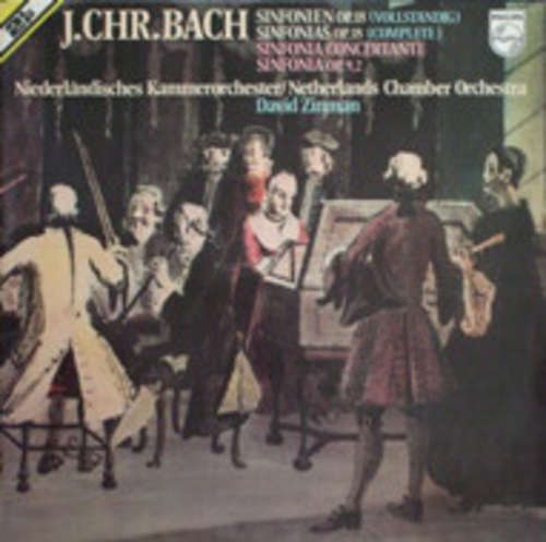 Cover J. Chr. Bach* - Niederländisches Kammerorchester*, David Zinman - Sinfonien Op. 18 (Vollständig) / Sinfonia Concertante / Sinfonia Op. 9,2 (2xLP) Schallplatten Ankauf
