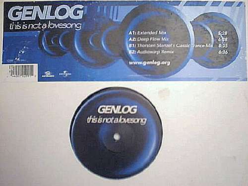 Cover Genlog - This Is Not A Lovesong (12) Schallplatten Ankauf