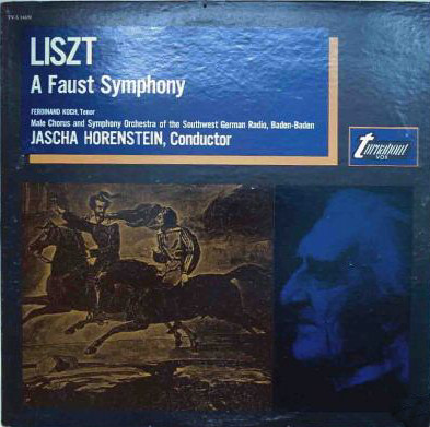 Cover Liszt*, Jascha Horenstein - A Faust Symphony (LP) Schallplatten Ankauf