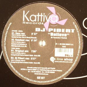 Cover DJ Pibert - Believe (12) Schallplatten Ankauf