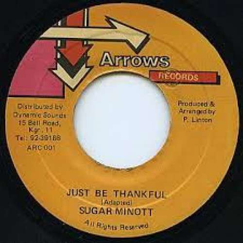 Cover Sugar Minott - Just Be Thankful (7) Schallplatten Ankauf