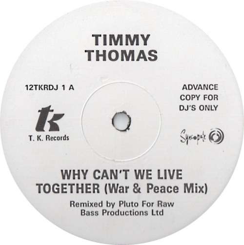Cover Timmy Thomas - Why Can't We Live Together (12, Promo) Schallplatten Ankauf