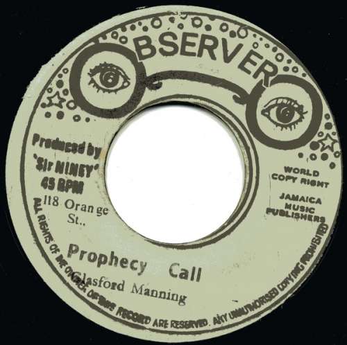 Cover Glasford Manning - Prophecy Call (7) Schallplatten Ankauf