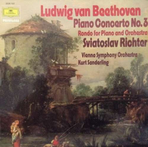 Cover Ludwig van Beethoven — Sviatoslav Richter - Vienna Symphony Orchestra*, Kurt Sanderling - Piano Concerto No. 3 / Rondo For Piano And Orchestra (LP, RE) Schallplatten Ankauf