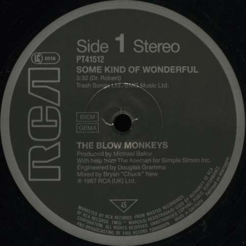 Cover The Blow Monkeys - Some Kind Of Wonderful (12) Schallplatten Ankauf
