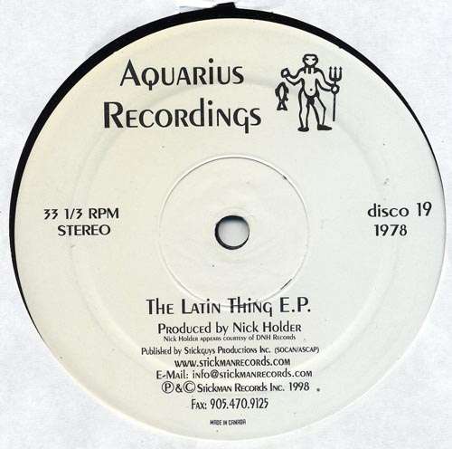 Cover Nick Holder - The Latin Thing E.P. (12, EP) Schallplatten Ankauf