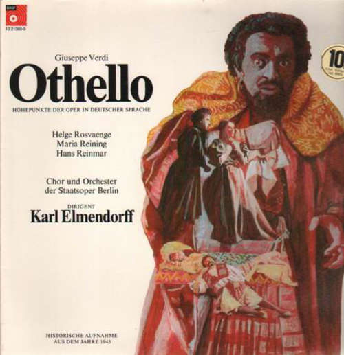 Cover Giuseppe Verdi, Karl Elmendorff - Othello - Höhepunkte Der Oper In Deutscher Sprache (LP, Fol) Schallplatten Ankauf
