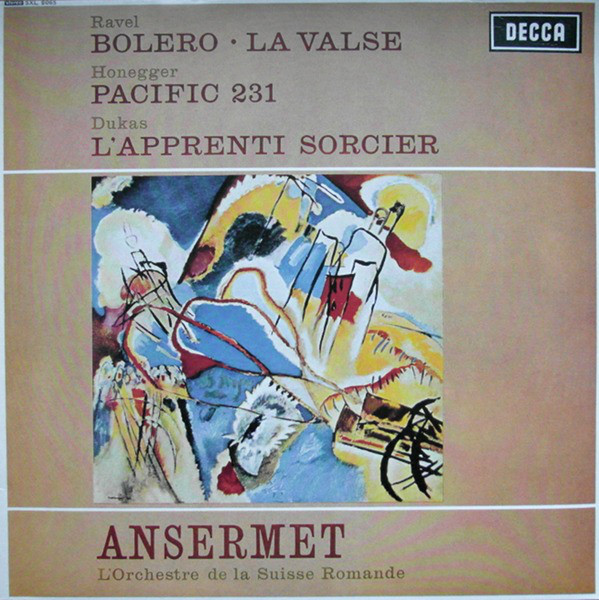 Cover Ravel*, Honegger* & Dukas* / Ansermet*, L'Orchestre De La Suisse Romande - Works By Ravel, Honegger & Dukas (LP, RE, 180) Schallplatten Ankauf