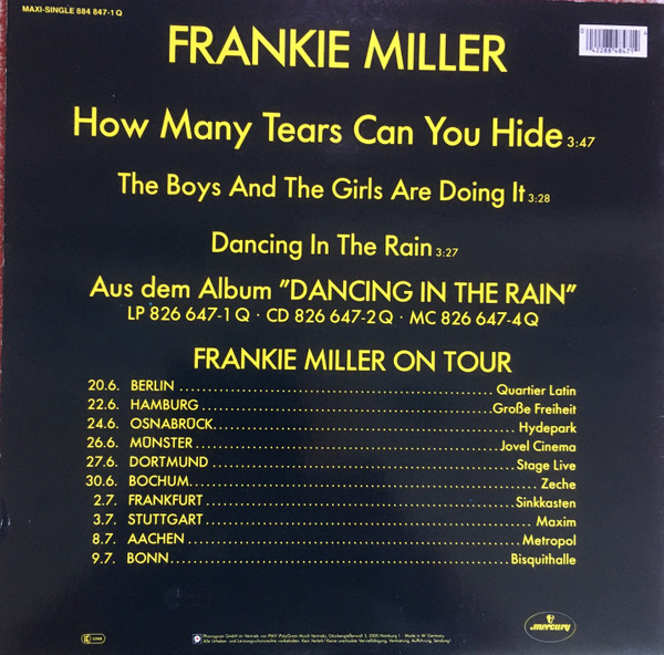 Cover Frankie Miller - How Many Tears Can You Hide (12, Maxi) Schallplatten Ankauf