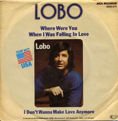 Cover Lobo (3) - Where Were You When I Was Falling In Love (7, Single) Schallplatten Ankauf