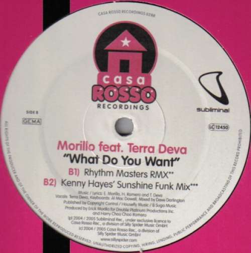 Cover Morillo* - What Do You Want (U.S. Mixes) (12) Schallplatten Ankauf