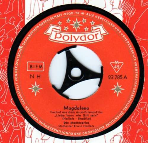 Cover Die Montecarlos* - Magdalena (7, Mono) Schallplatten Ankauf