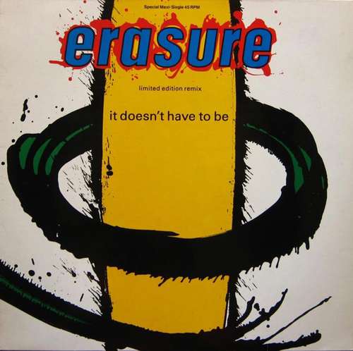 Cover Erasure - It Doesn't Have To Be (Limited Edition Remix) (12, Maxi, Ltd, Mar) Schallplatten Ankauf