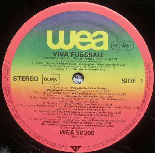 Cover Various - Viva Fussball - Franz Beckenbauer Präsentiert Stars + Stadionstimmung (LP, Comp) Schallplatten Ankauf