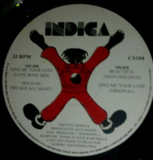 Cover Indica (3) - Give Me Your Love (12) Schallplatten Ankauf