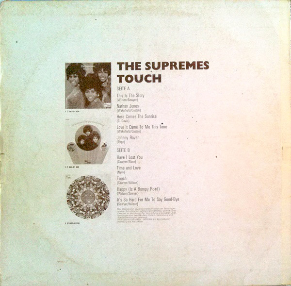 The Supremes - Touch (LP, Album) - Vinyl Schallplatten Shop