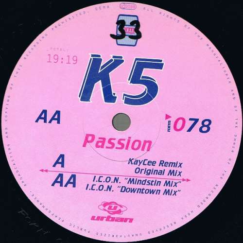 Cover K5 - Passion (12) Schallplatten Ankauf