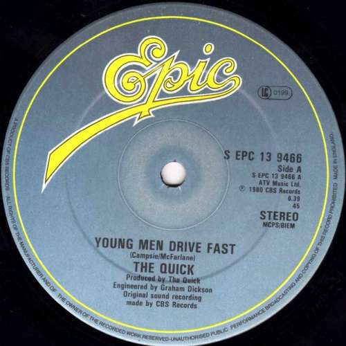 Cover The Quick - Young Men Drive Fast (12, Single) Schallplatten Ankauf