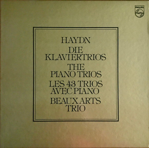 Cover Joseph Haydn, Beaux Arts Trio - Die Klaviertrios/The Piano Trios/Les 43 Trios Avec Piano (14xLP, Styrene + Box) Schallplatten Ankauf