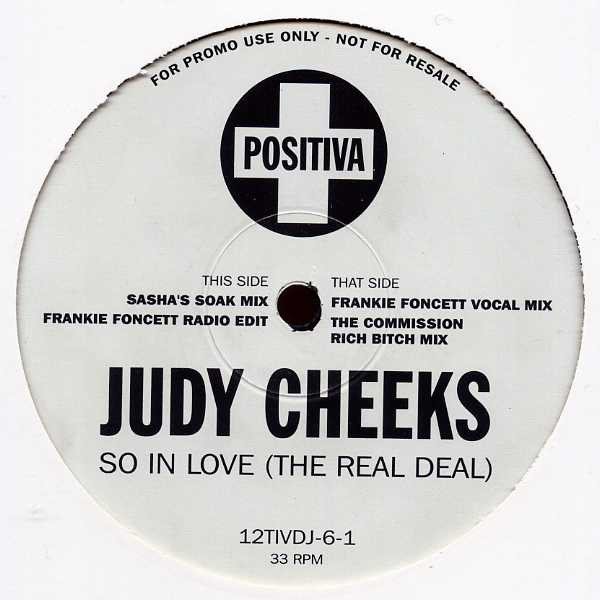 Bild Judy Cheeks - So In Love (The Real Deal) (2x12, Promo) Schallplatten Ankauf