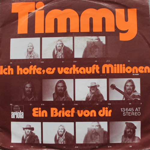 Cover Timmy* - Ich Hoffe, Es Verkauft Millionen  (7, Single) Schallplatten Ankauf