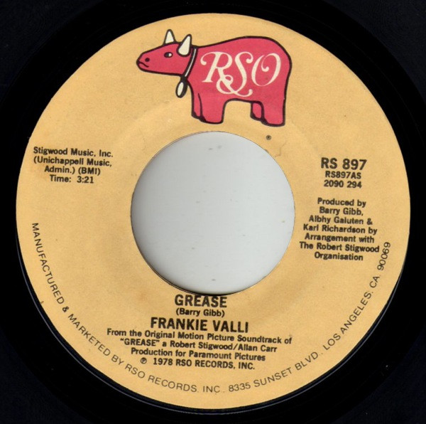 Cover Frankie Valli / Gary Brown (2) - Grease (7, Single, Styrene) Schallplatten Ankauf