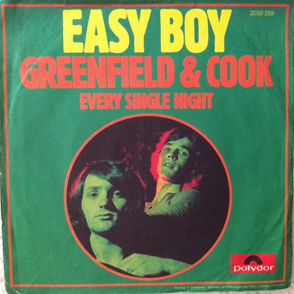 Cover Greenfield & Cook - Easy Boy (7, Single) Schallplatten Ankauf