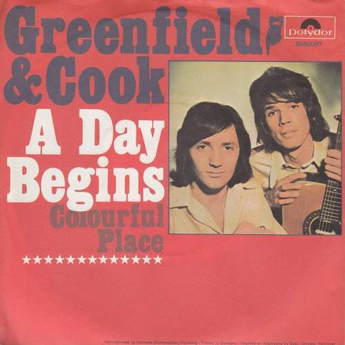 Cover Greenfield & Cook - A Day Begins (7, Single) Schallplatten Ankauf