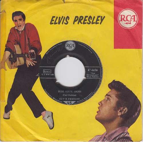 Cover Elvis Presley - Blue Suede Shoes / Tutti Frutti (7, Single) Schallplatten Ankauf