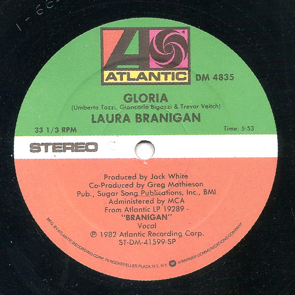 Cover Laura Branigan - Gloria (12) Schallplatten Ankauf