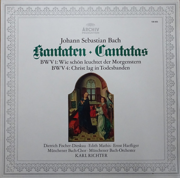 Cover Johann Sebastian Bach - Kantaten • Cantatas - BWV 1: Wie Schön Leuchtet Der Morgenstern / BWV 4: Christ Lag In Todesbanden (LP, RE, Gat) Schallplatten Ankauf